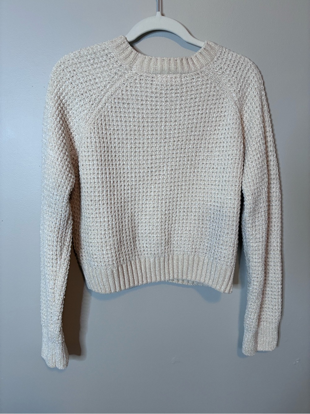 Altar’d State Cream Chenille Sweater Women’s M Soft Cozy Knit NWOT - Picture 3 of 8